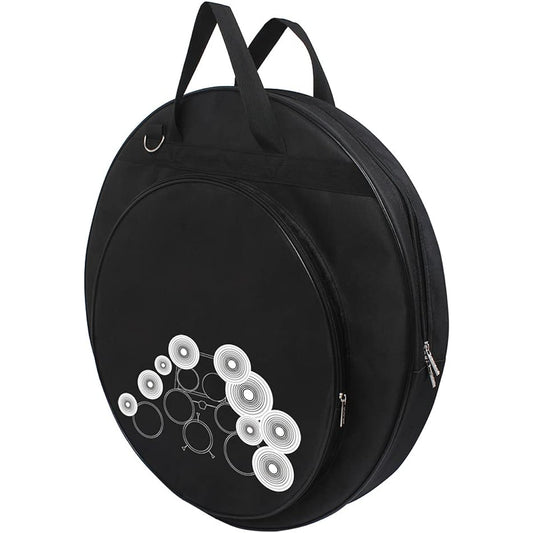21" Portable Cymbal Bag Durable Cymbal Bag Three Pocket Design Detachable Divided Shoulder Strap