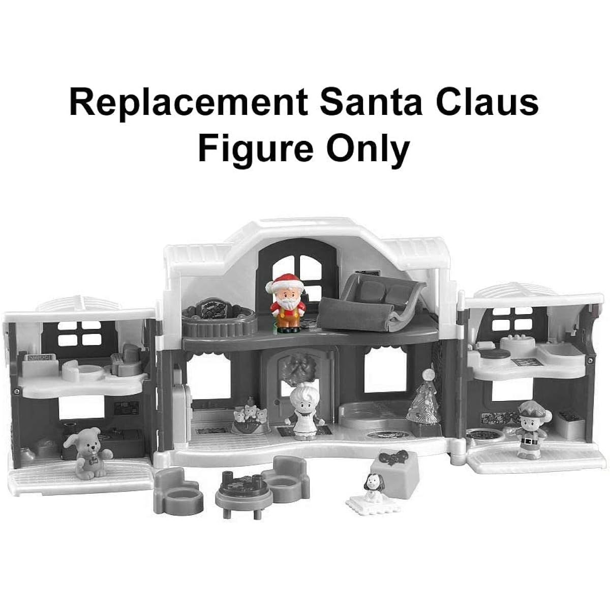 Fisher-Price Little People Christmas Home Replacement Figure - X4189 ~ Replacement Santa Claus Figure