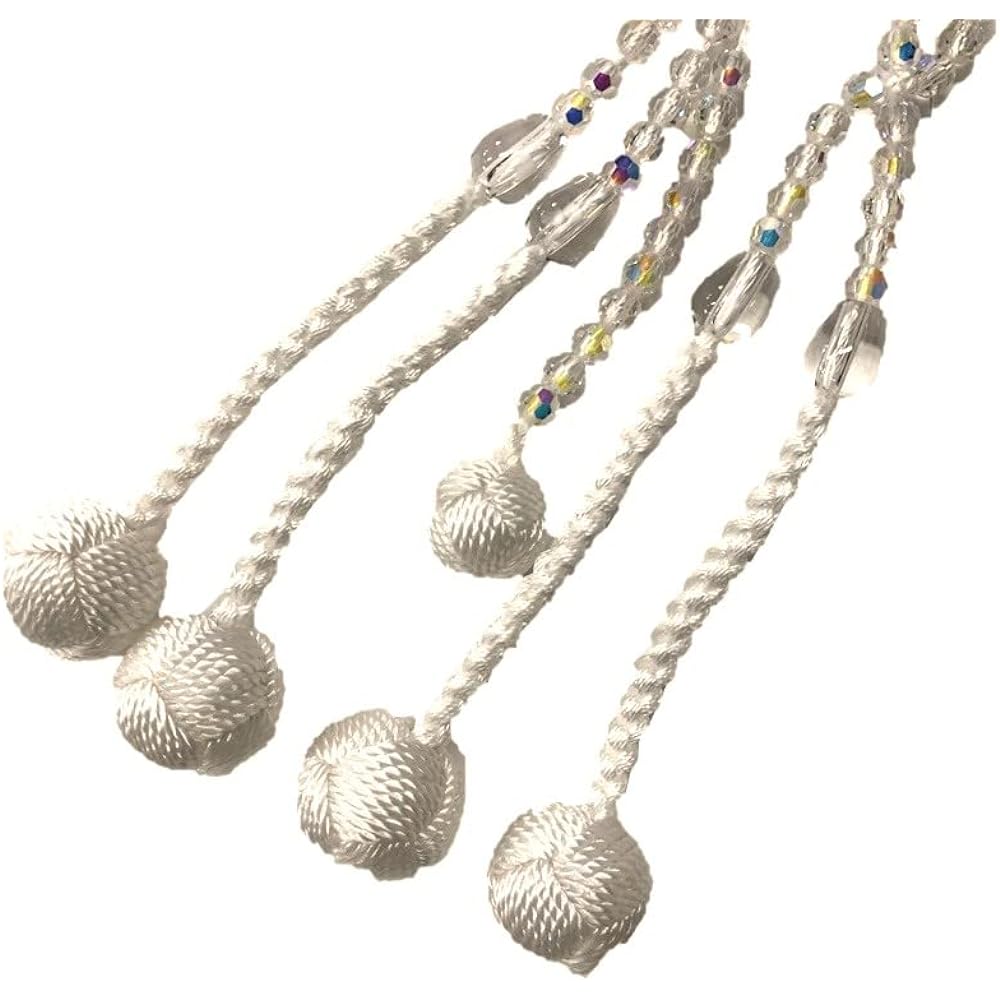 Crystal glass prayer beads (mala beads) Aurora temari Brahma (in paper box) Small size (8 inches) Czech crystal glass (Preciosa)