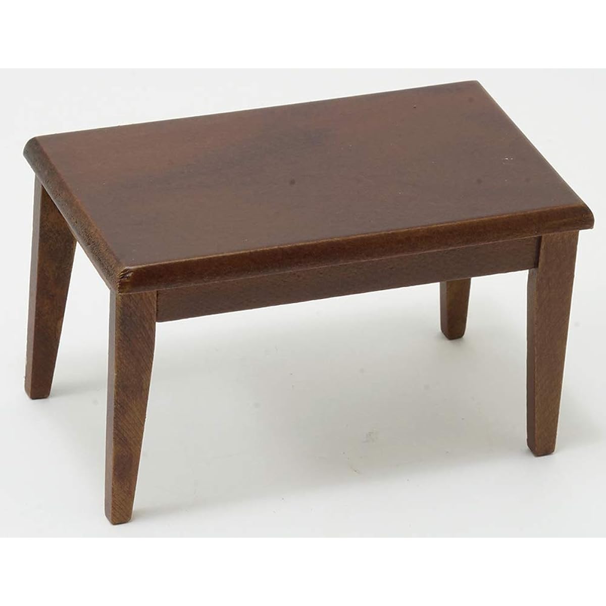 Classics by Handley Dollhouse Miniature Rectangular Kitchen Table, Walnut