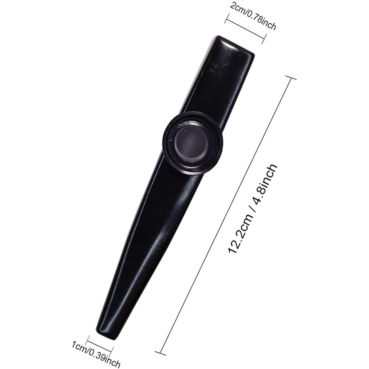 Fartime Black Exquisite Aluminum Alloy Kazoo with 5 Kazoo Diaphragms and Beautiful Gift Box Musical Instrument (Black)…