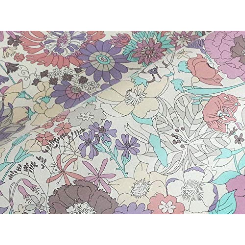 DDintex FLORET LONDON Parasol 03 Sixty Purple 90φ×67cm [Liberty print used]