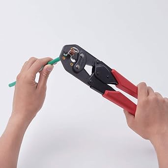Lobtex Co., Ltd. Crimping tool Usage range 14, 22, 38 AK38A Red