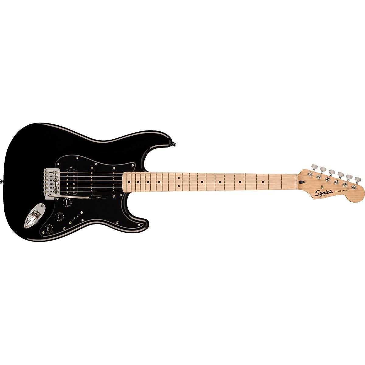 Squier by Fender SONIC STRATOCASTER HSS Black 14-piece electric guitar beginner set [with Bluetooth mini amp] Stratocaster Black Squier