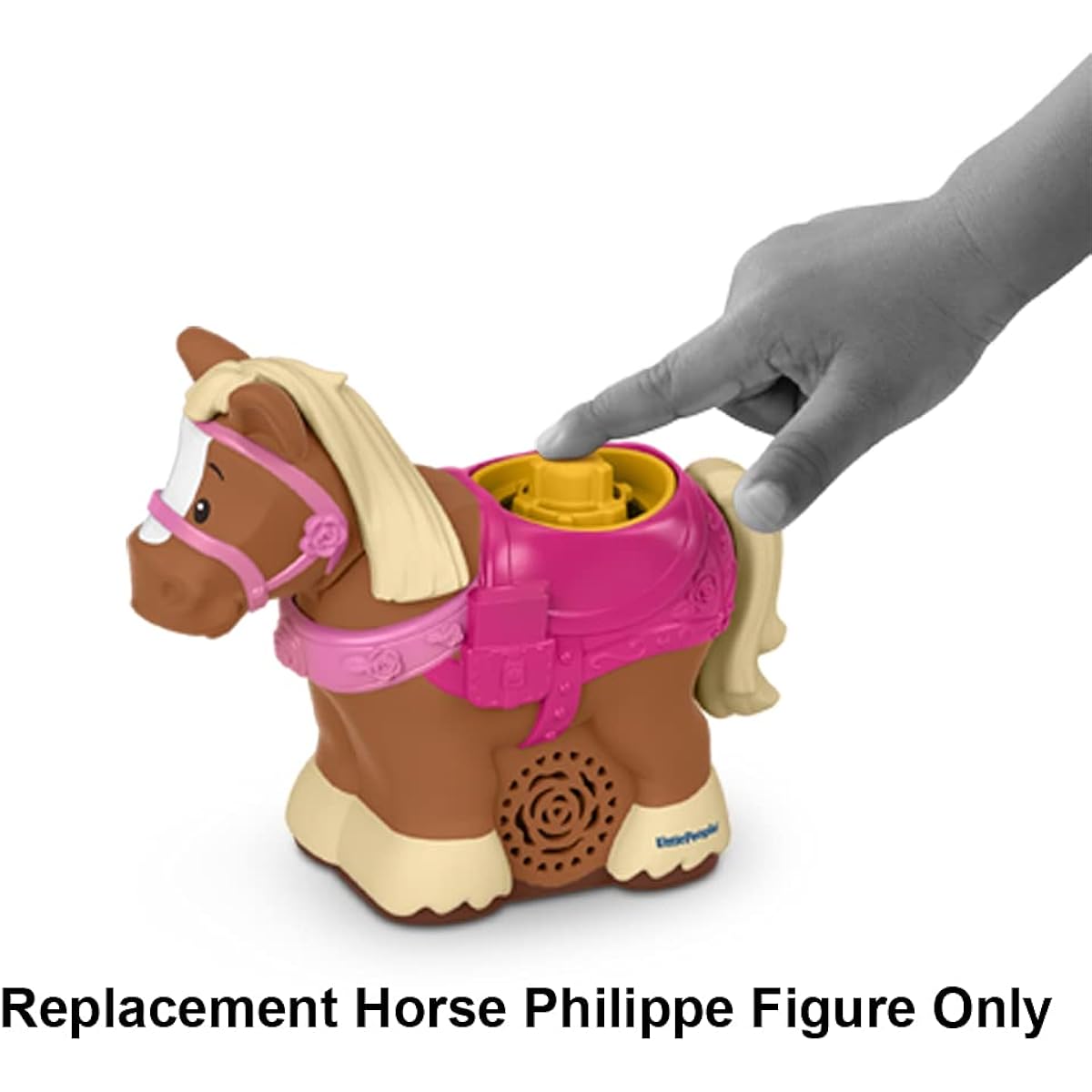 Replacement Part for Fisher-Price Princess Belle and Philippe Playset - GNG89 ~ Little People ~ Replacement Horse Philip ~ Fun Sounds and Movement