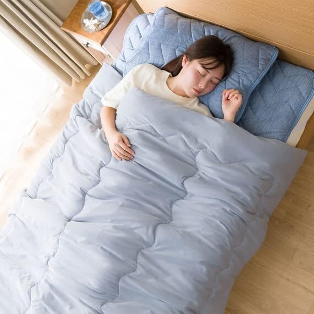 NITORI Double Sided Bed Pad Cool Touch N-S Double Size N Cool WSP Dark Blue NITORI 7565683