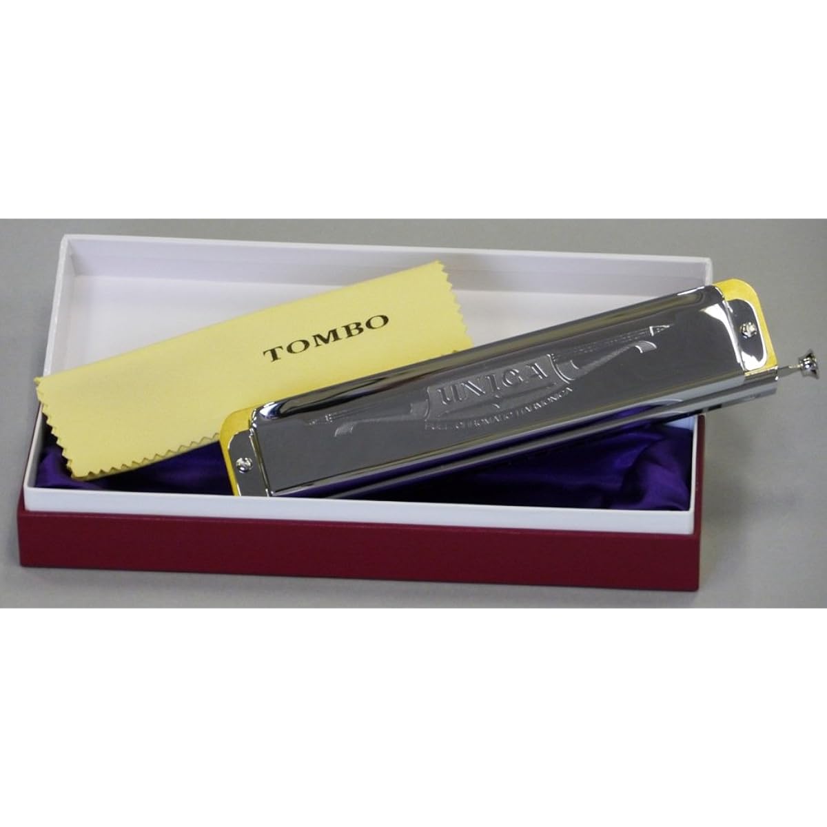 TOMBO chromatic harmonica 22 holes sliding type Unica 1244C with set materials