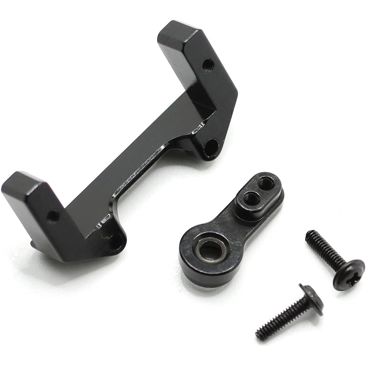 Mesimsple Alloy FCX24 Servo Mount & Servo Horn FMS 1/24 FCX24 Servo Arm Series Upgrade Parts Black