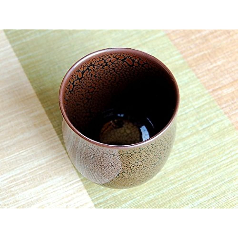 Arita ware hot water cup in wooden box Yuteki tenmoku large Baba Maemon kiln Wooden box gift that makes a great gift