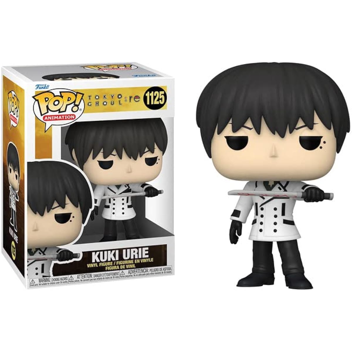 POP Tokyo Ghoul:Re - Kuki Urie Funko Vinyl Figure (with Compatible Box Protector Case) Multicolor 3.75"