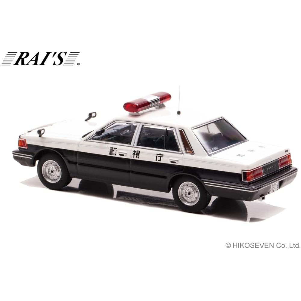 Hiko Seven RAI'S 1/43 Nissan Cedric (YPY30 modified) 1985 Metropolitan Police Department Transportation Department Traffic Riot Police Vehicle (4-transit 14) Completed Product