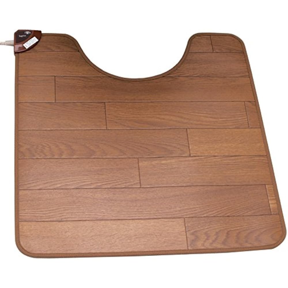 Sugiyama Boshoku Made in Japan Hot Toilet Mat Dark Brown