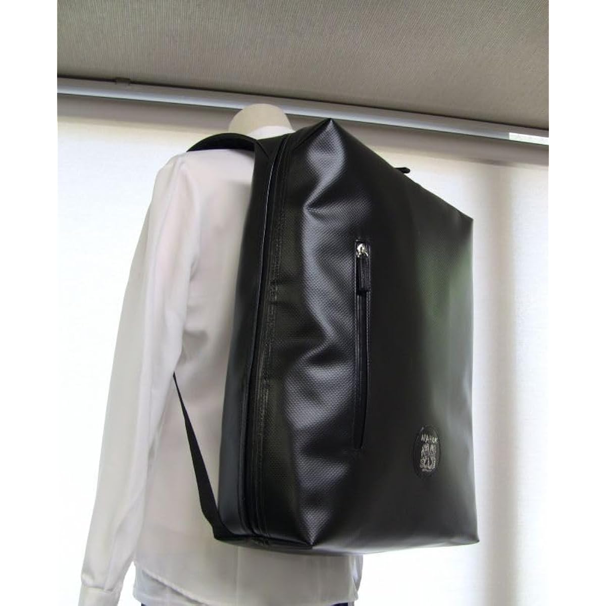 NAHOK lightweight backpack (compatible with flute, oboe, and clarinet) "Helden/wf" matte black [German waterproof fabric + waterproof zipper] Fabric from Germany, Made in Japan.