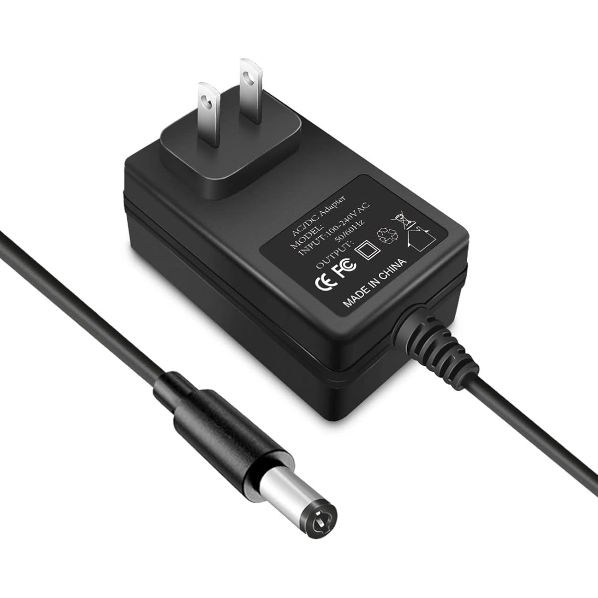 12V Wall Charger AC Power Cord for Portable DVD Player Compatible with UEME/HDJUNTUNKOR/DBPOWER Portable DVD