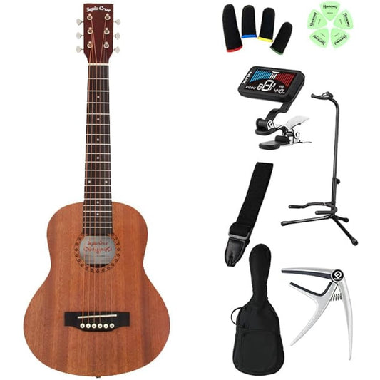 Sepia Crue W60 Can be played from age 4! Kids guitar beginner set Acoustic guitar for children MH Mini guitar Small and lightweight Sepia Crue
