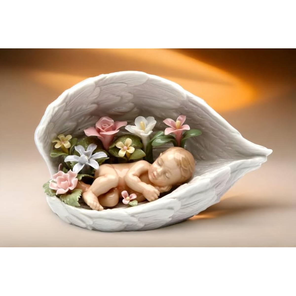 Cosmos Gifts 20846 Baby Sleeping on Angels Wings Figurine