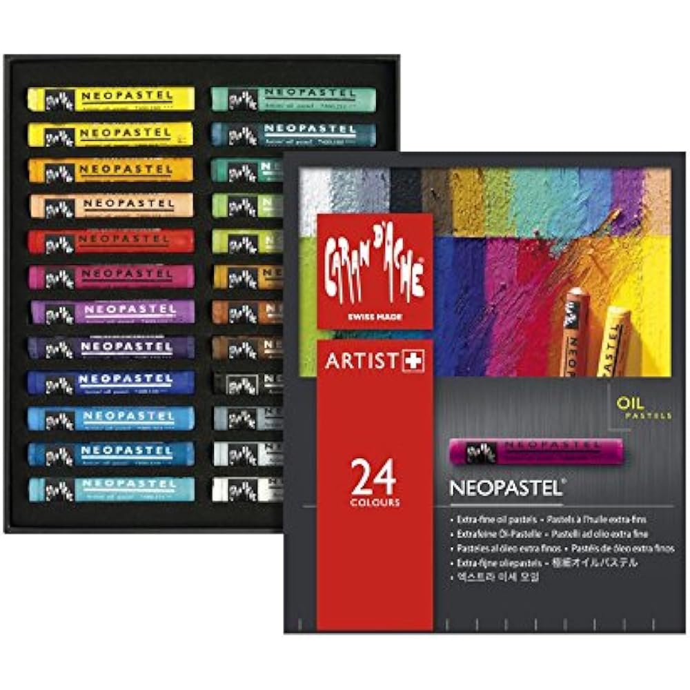 CARAN D`ACHE Pastel Oil-Based Neo Pastel 7400-324 24 Color Set Genuine Imported Product