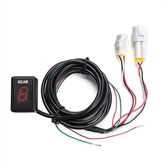 Speed Display Meter 1-6 Level Motorcycle Gear Indicator L with Digital Gear Meter for Yamaha YZF-R1 R6 XJR400 MT01 MT03 FZ8 FZ1 FZ6 XJ6