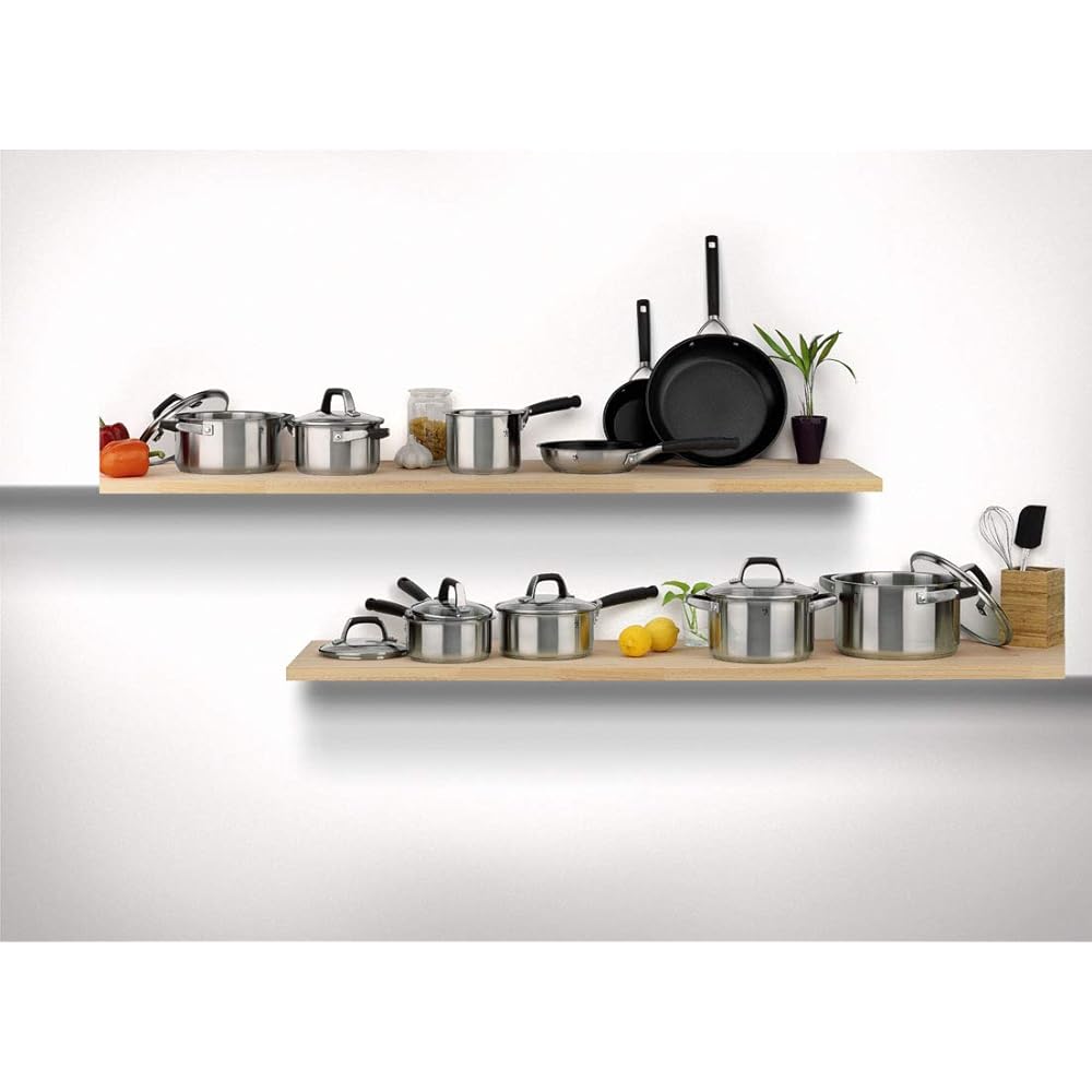 Henckels "HI Style Basic Frying Pan 2pcs Set (20cm + 26cm)" Stainless Steel Fluorine Coating Compatible with IH [Authorized Japanese Product] 40590-001