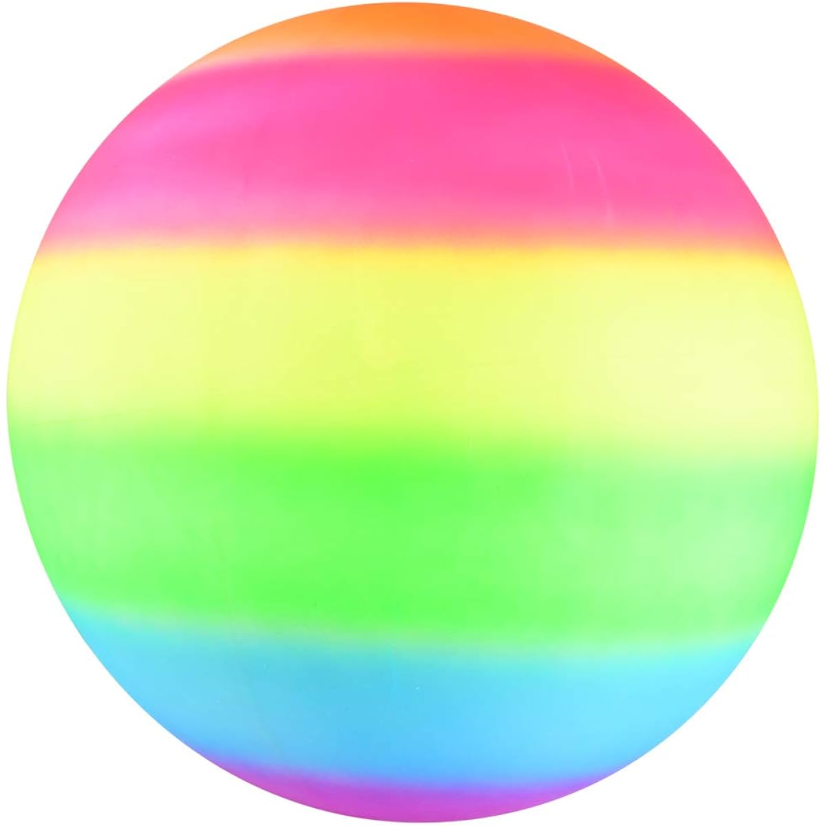 HOWBOUTDIS 18" Rainbow Playground Ball - Bouncy Durable Rubber - For Boys and Girls - Outdoor Fun - Great for Beaches, Parks and Playgrounds
