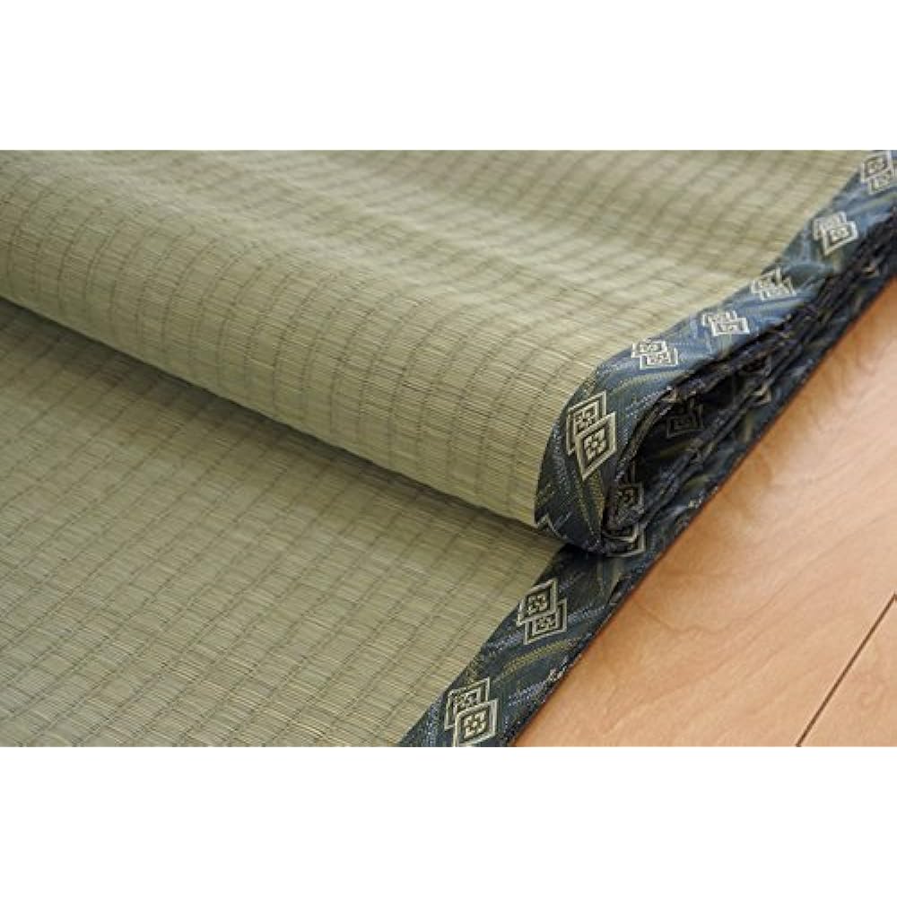 Ikehiko Igusa Rug Nishijin Edoma 3 tatami mat approx. 176 x 261 cm Made in Japan Overlay Carpet Itohiki Weave Hiba Processing #6301033