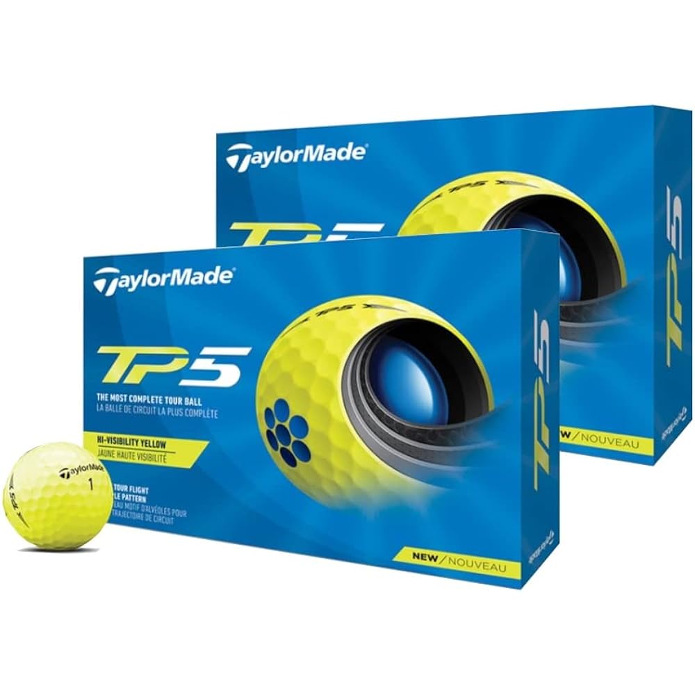 TAYLOR MADE TP5 Golf Ball 5 Piece 2021 Model N0803001 Yellow