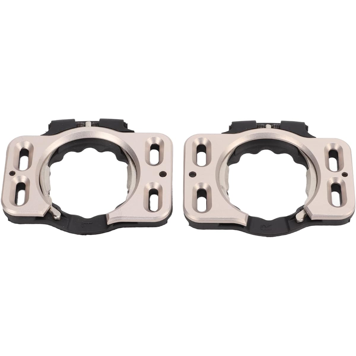 Titanium Alloy Self-Locking Pedals, Heat Resistant 3 Bearing Bicycle Self-Locking Pedals for 4-Hole Shoes Adjustable with Splint Base for 3-Hole Shoes