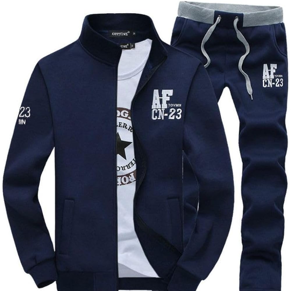 [aspersio] Cool Warm Fleece Sweat Setup No Hood Street Fashion Jersey Men's