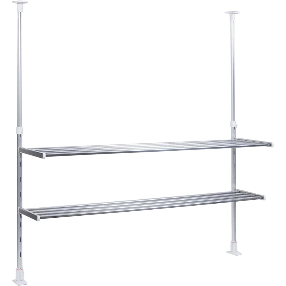 TAKUBO Mizukiri Shelf Series Tension Shelf 2 Tiers Width 90cm TP2-90