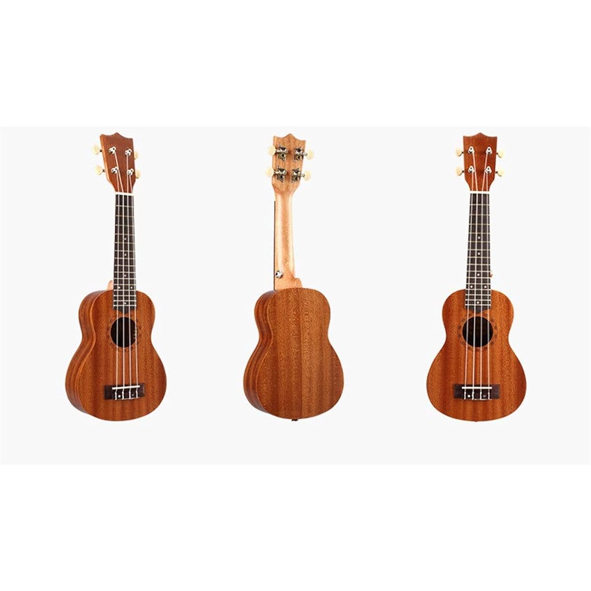Concert Ukulele Traditional Soprano Ukulele Sapele Wood Nylon String Mini 21 Inch Hawaii Guitar with Gig Bag Ukulele for Beginners Ukulele (Color: Wood, Size: 21 inches)