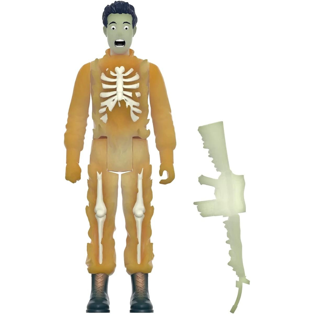 Super7 Mars Attacks Burning Flesh (Glow) - 3.75" Mars Attacks Action Figure with Accessories Vintage Collection & Retro Toys