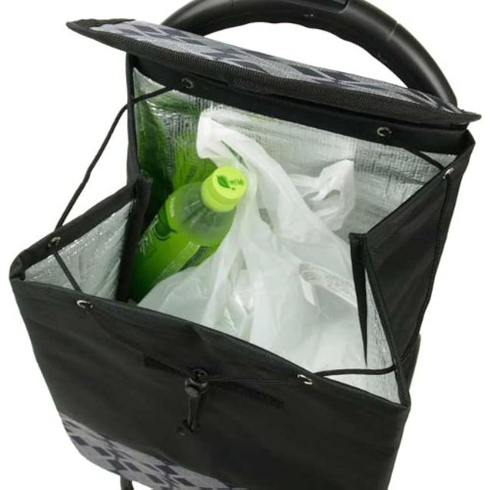 [Valentino Viscani] Shopping cart [Nylon and others/4-tier adjustable trolley bar/Cold/Heat insulation]