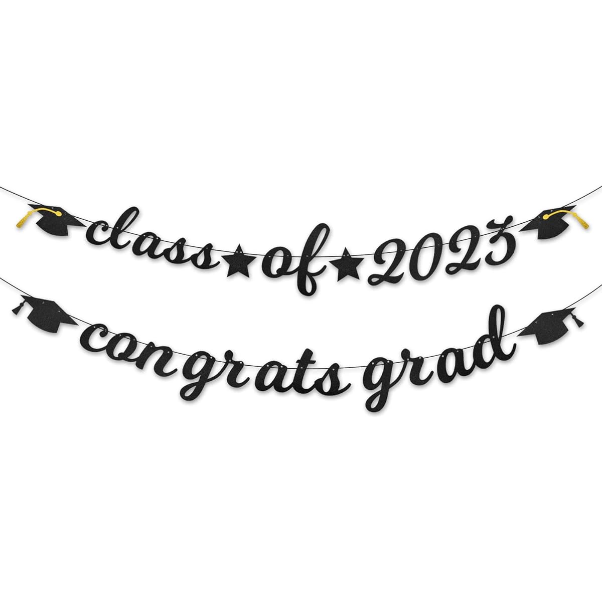Congratulations Graduation Banner 2023 Graduation Banner Flower Crown High School College Graduation Celebration Graduation Party Supplies School Home Car Decor (Gold)