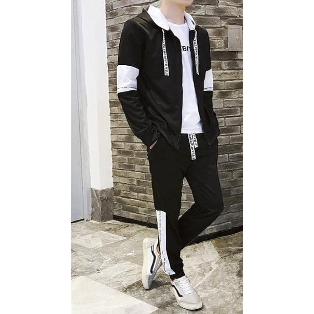 [EMPTIO] Running Bottoms Setup Men's Top and Bottom Set Trousers Slim Sweatshirts Jogger Outdoor Military