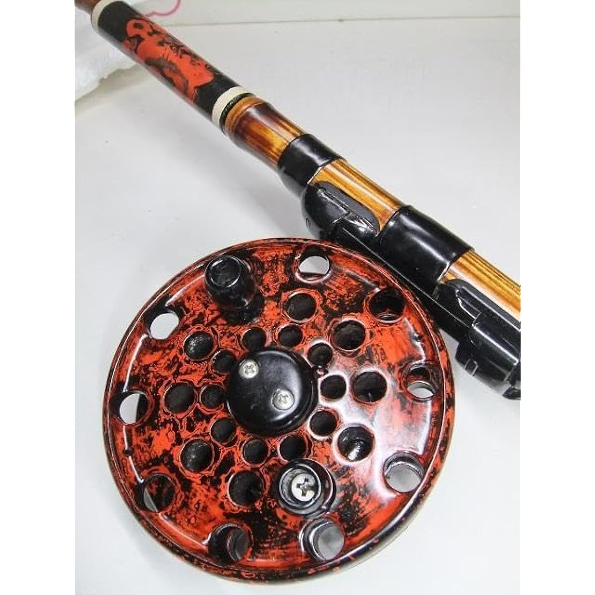 Taiko reel, lacquered, otsuki, wooden, 5-5 XFEUPBAK