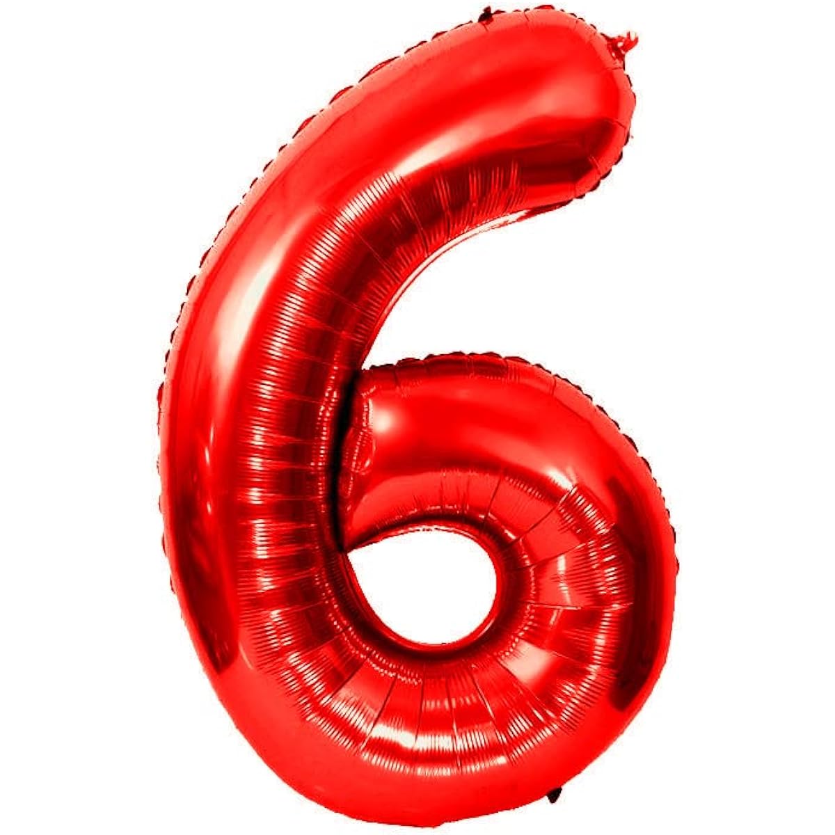 Birthday Balloon 40 Inch Number Balloon with Inflatable Straw Red Color Parts Decoration Long Balloon 53448 (6)