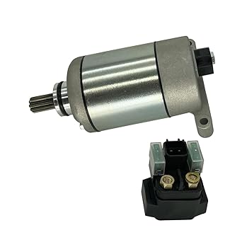 Starter Solenoid Relay 19500 Starter Motor & Solenoid Relay Maha Grizzly 550 2009-2014 28P-81890-00-00 28P-81890-01-00 410-58036 SMU0512