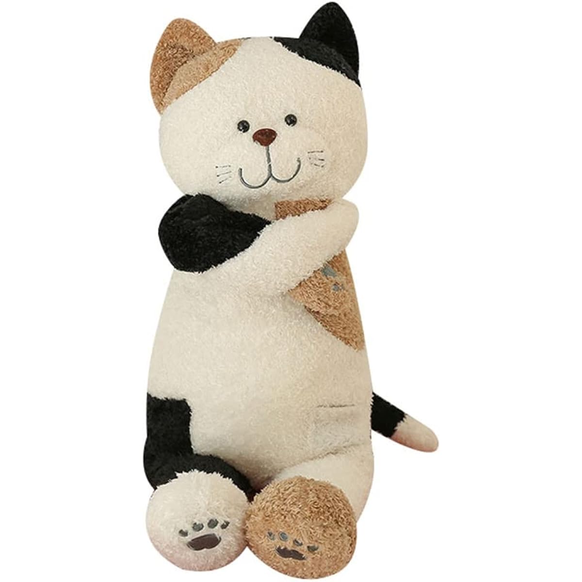 Cat stuffed animal, large, ornament, cute, huggable pillow, sewn wrapping, put to sleep, soothing, soft, extra large, miscellaneous goods, Nemunemu, Christmas, 110cm, fluffy mochi, celebration, realistic, Children's Day, white, birthday, present, bedside