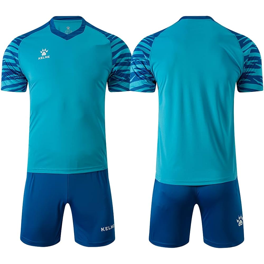 [Kelme] Soccer Wear Men's Soccer Uniform Practice Top and Bottom Set Soccer/Futsal T-Shirt & Pants