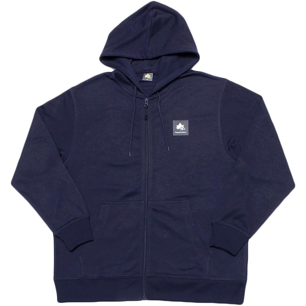 [One Colors] LOGOS PARK Hoodie Men's Large Size Thin Logo Print Zip Up Cardboard Sweatshirt