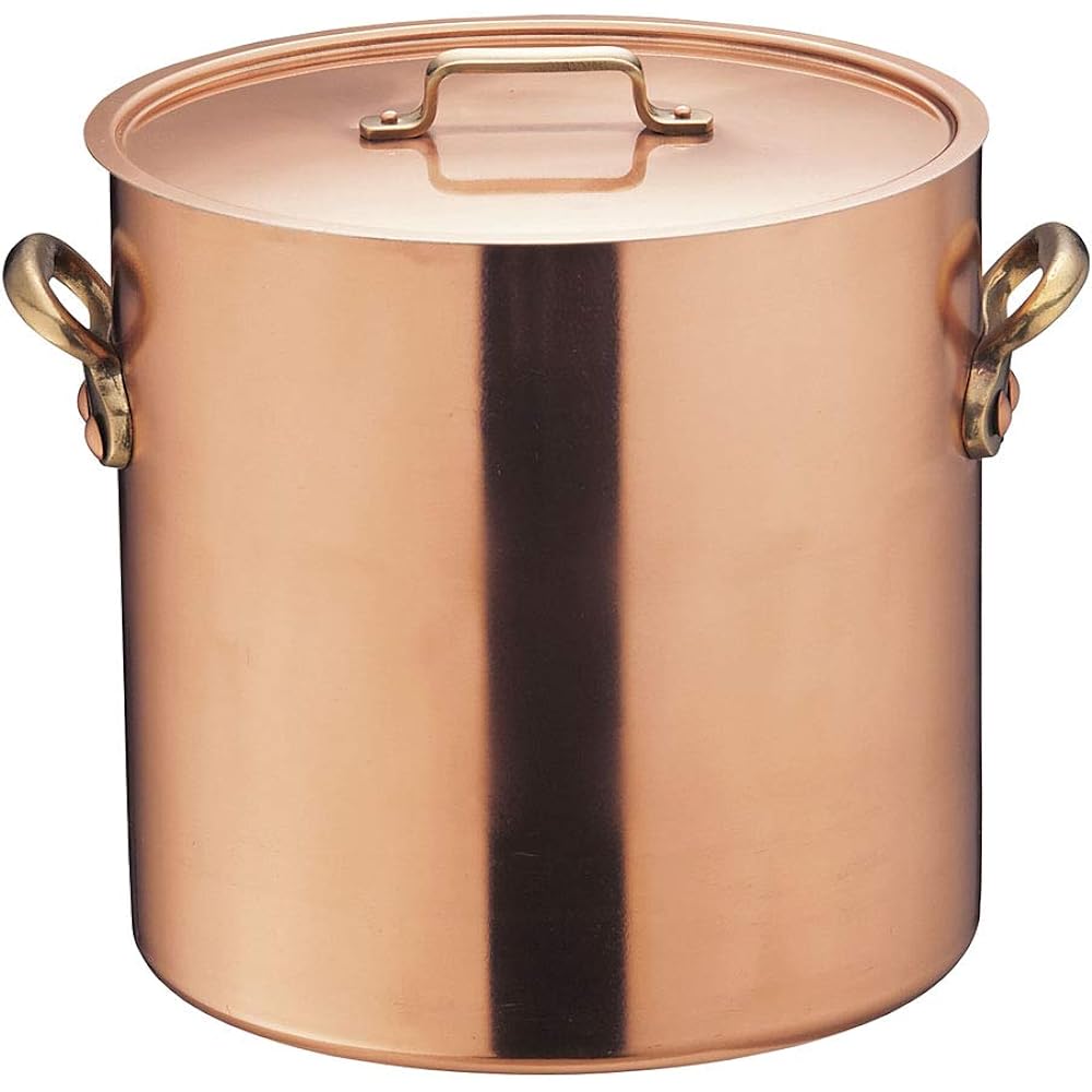 Endo Shoji Half-sized pot for commercial use Etol series 18cm Copper, brass, tin Made in Japan AHV05018