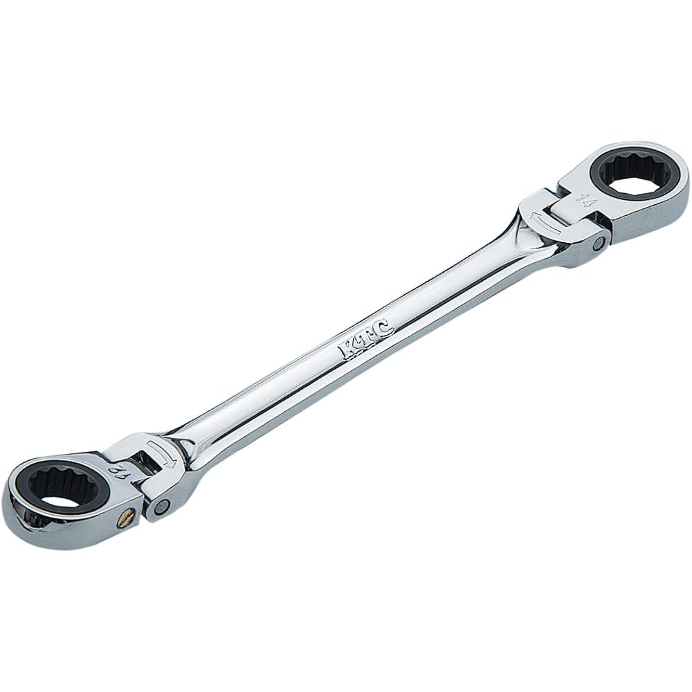 Kyoto Machinery Tools (KTC) Ratchet Box Wrench (Double Head Swing Type) 22X24mm MR12224F