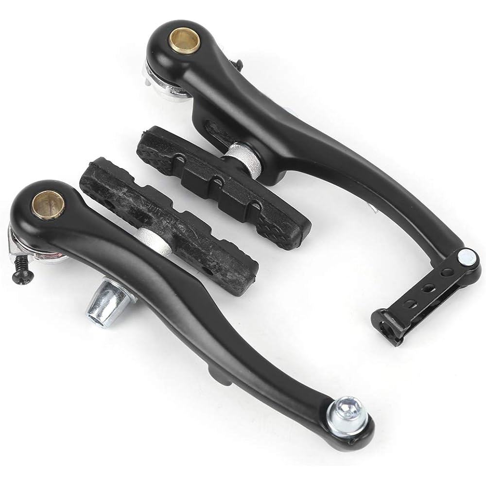 Brake Cycling Parts Black (1 Pair) V Brake Set Front Rear V Brake Excellent Stopping Function Durable Lightweight Brake