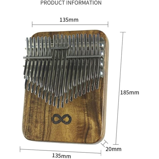 LOOP Kalimba 38 Keys with Two Steps Semitone Musical Instrument Thumb Piano Kalimba (Acacia B Key)