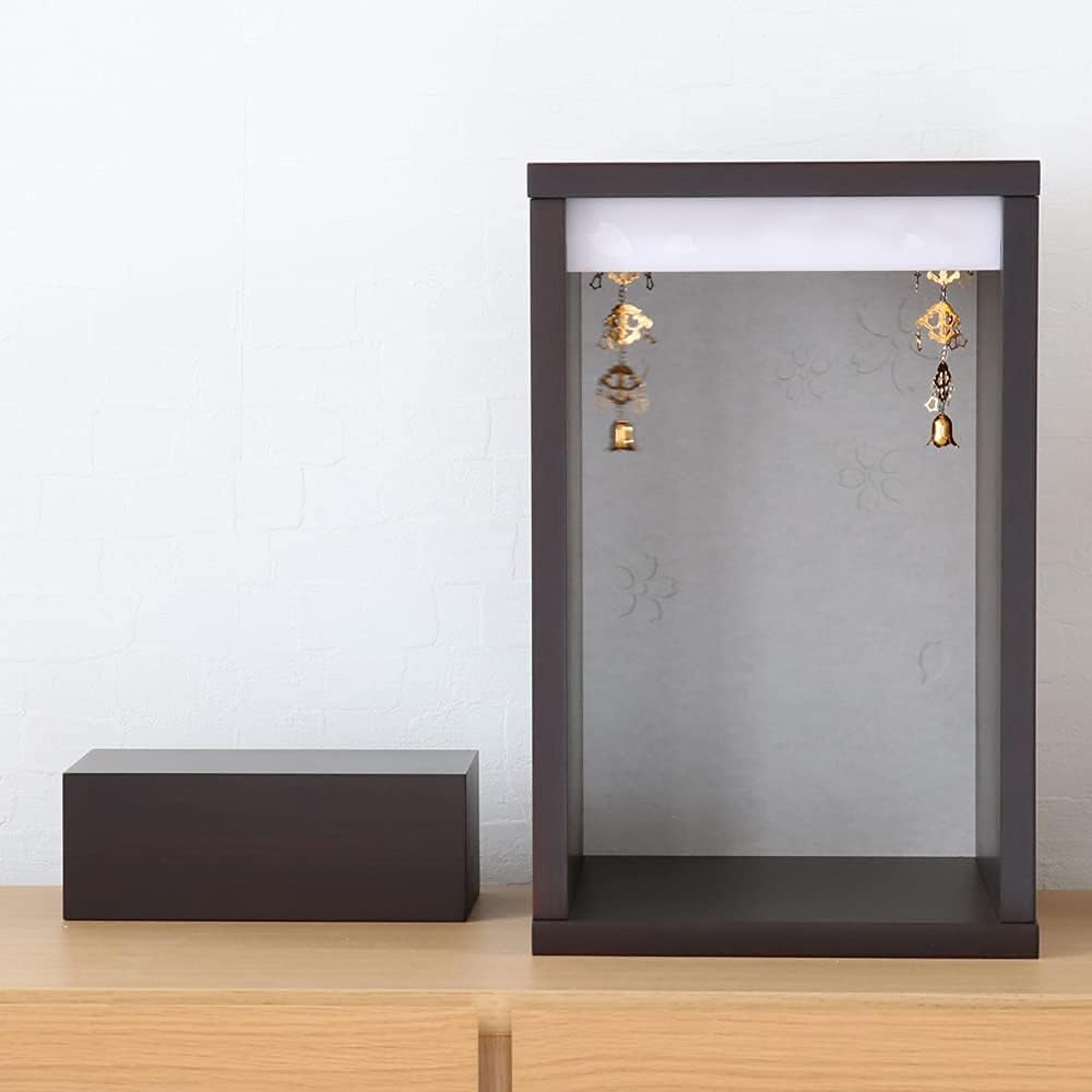 Mini Buddhist altar "Thank you Buddhist altar" Dark Furniture style Buddhist altar Modern Buddhist altar Small Buddhist altar Dark