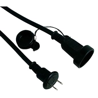 Shinto Denki (S.T.D) Rainproof 1-outlet extension cord 10m Black JH-B110BK