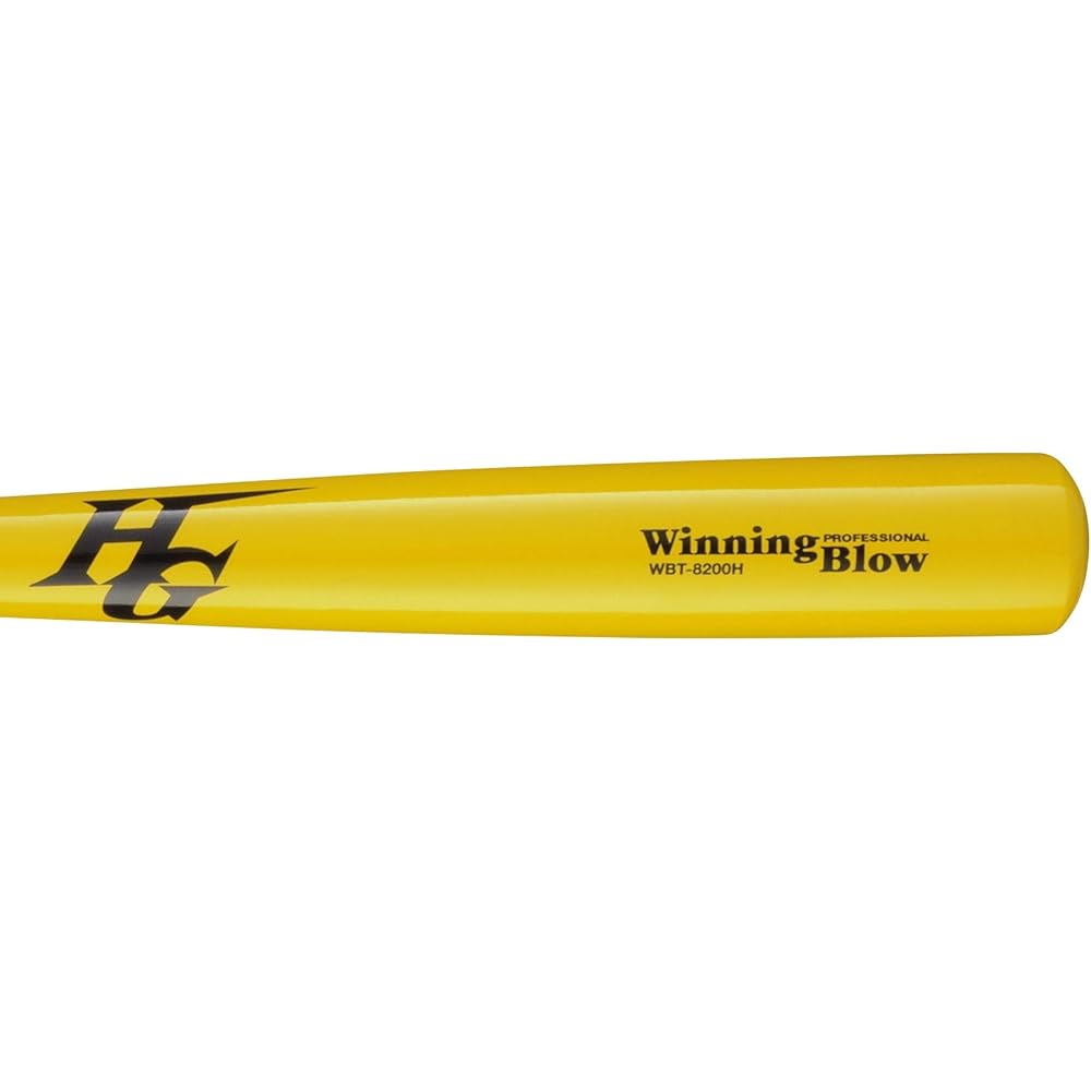 Hi-GOLD Bat Yellow 83cm Hardball Bamboo Bat WBT-8200H