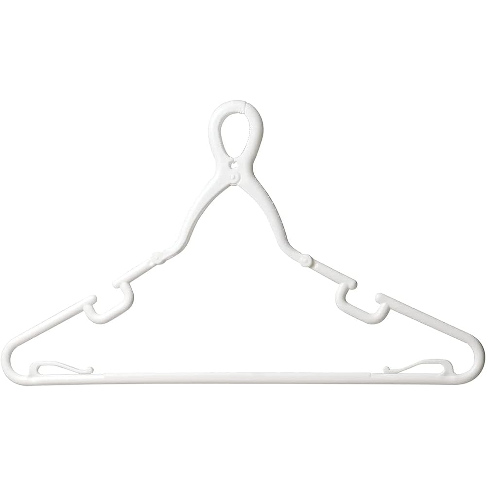 Strix Design Grip Hanger 5 Pieces x 48 Set [Case Sold] White Laundry Hanger White Laundry Room Drying Indoor Simple SB-090