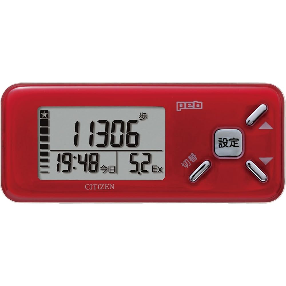 CITIZEN Digital Pedometer PEB Red TW610-RD