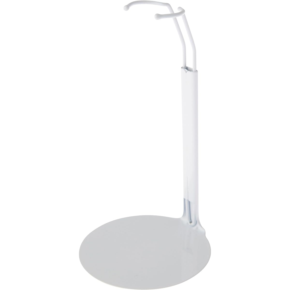 Plymor DSP-5125W White Adjustable Doll Stand Fits 10/11/12" Slim Waist Dolls and Action Figures Adjustable Waist Circumference 3.25-4" Pack of 6